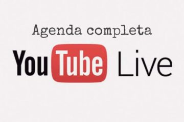 Confira a agenda completa das LIVES no YouTube