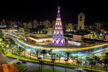 Ícone do Natal na cidade, árvore do RibeirãoShopping terá novos movimentos e efeitos em 2026